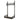 Flexline gunmetal grey single tier hockey stick rack on wall standards