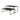 Small and large black Flexline nesting tables