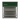 A metal racking unit with pegboard backing and shelves and a dark green roll-up banner labelled 'Textbooks' in white text.