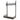 Flexline gunmetal grey single tier hockey stick rack on wall standards