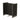 Flexline gunmetal grey 4' h-form unit with black back panels