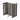 Flexline H-Form unit with perforated gunmetal grey panels