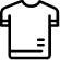 Outline of shirt icon